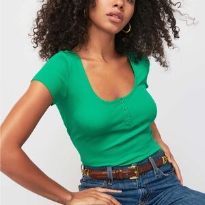 Nation LTD Quinn Tee Island Time Size M NWOT